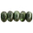 Czech Rondelle 3mm Mirror - Fern Green