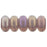 Czech Rondelle 3mm Luster Iris - Milky Amethyst