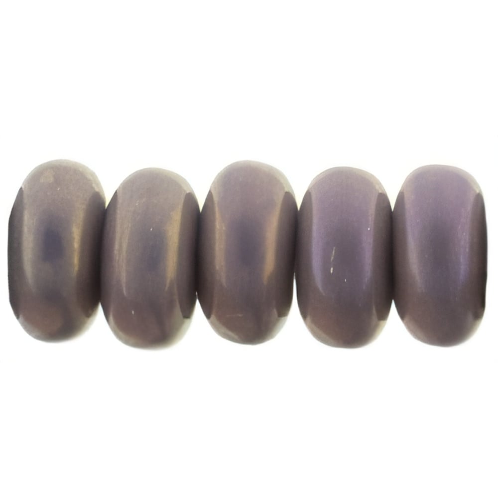 Czech Rondelle 3mm Luster Iris - Opaque Lt Amethyst