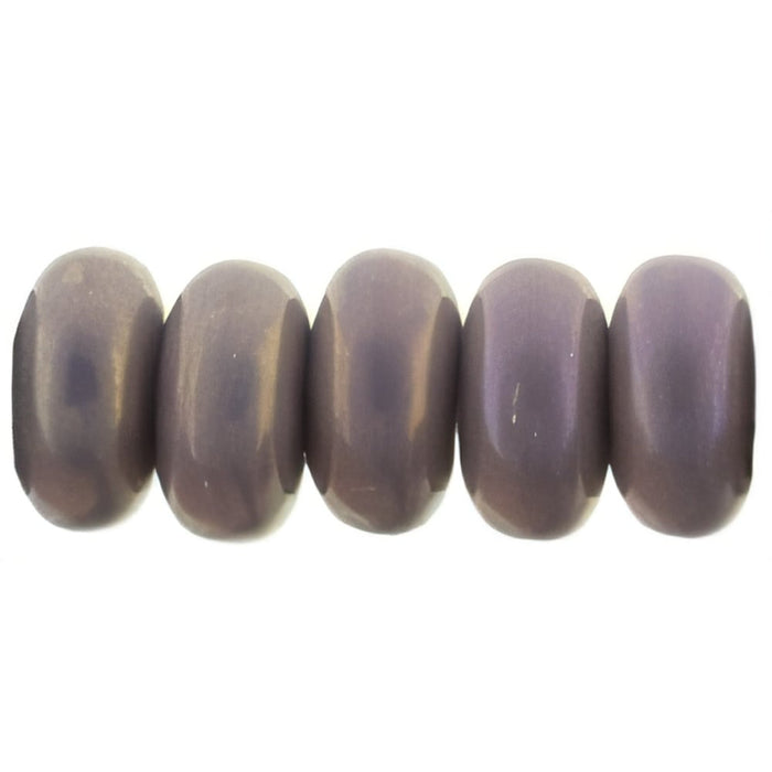Czech Rondelle 3mm Luster Iris - Opaque Lt Amethyst