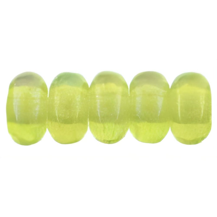 Czech Rondelle 3mm Luster Iris - Olivine