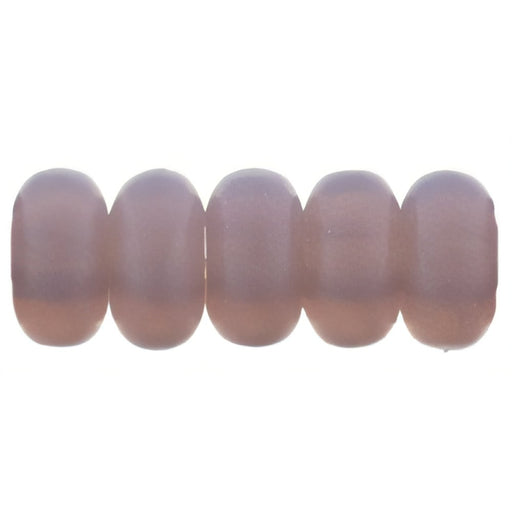 Czech Rondelle 3mm Matte - Milky Amethyst