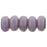 Czech Rondelle 3mm Luster - Opaque Lilac