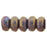 Czech Rondelle 3mm Luster - Opaque Bronzed Smoke