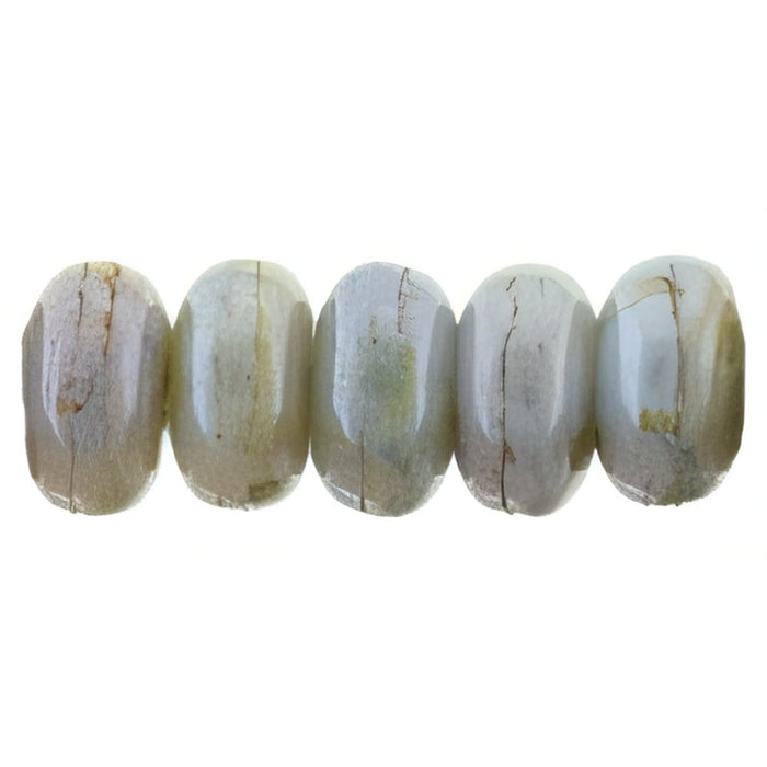 Czech Rondelle 3mm Luster - Opaque Green