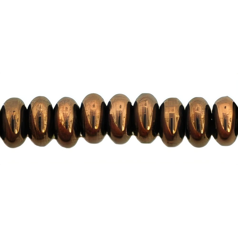 Czech Rondelle 4mm Dk Bronze