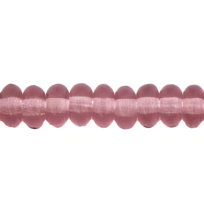 Czech Rondelle 4mm Med Amethyst