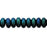 Czech Rondelle 4mm Iris - Blue