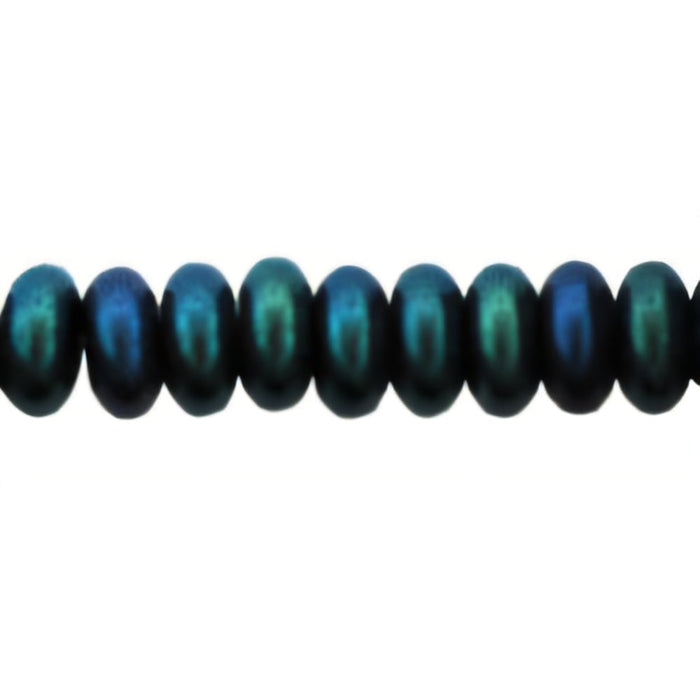Czech Rondelle 4mm Iris - Blue