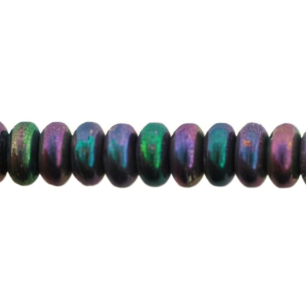 Czech Rondelle 4mm Iris - Purple