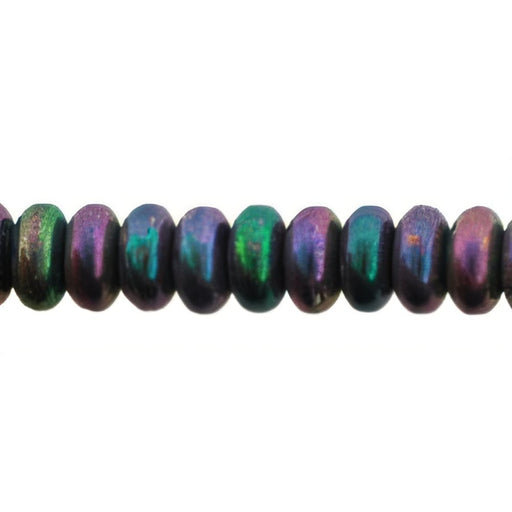 Czech Rondelle 4mm Iris - Purple