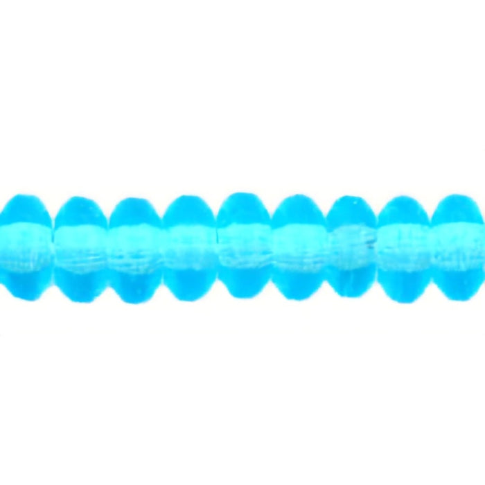 Czech Rondelle 4mm Aquamarine