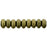 Czech Rondelle 4mm Metallic Suede - Antique Gold
