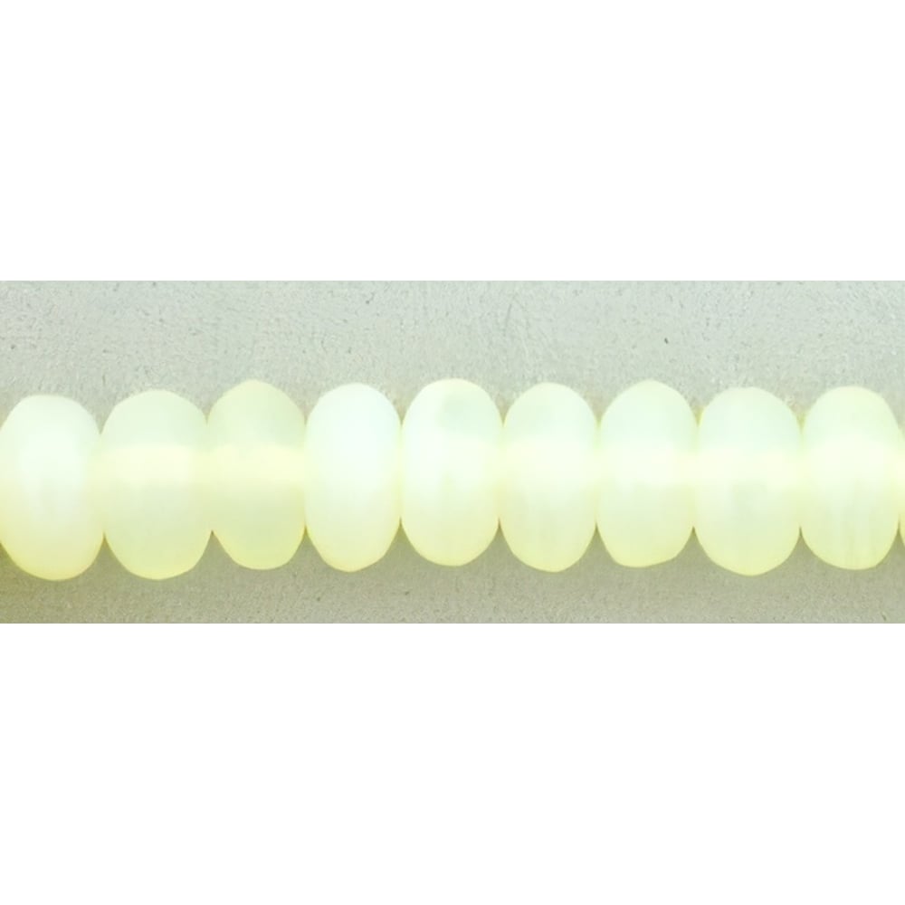 Czech Rondelle 4mm Milky Jonquil