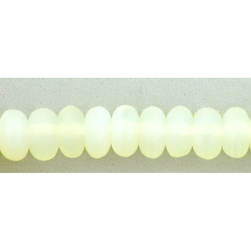 Czech Rondelle 4mm Milky Jonquil