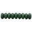 Czech Rondelle 4mm Chrome - Emerald Green