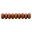 Czech Rondelle 4mm Matte - Metallic Antique Copper