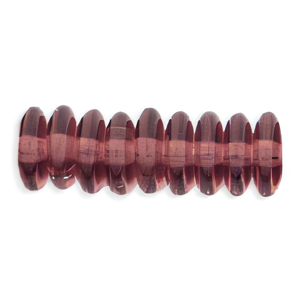Czech Rondelle 6mm Amethyst (50pcs)