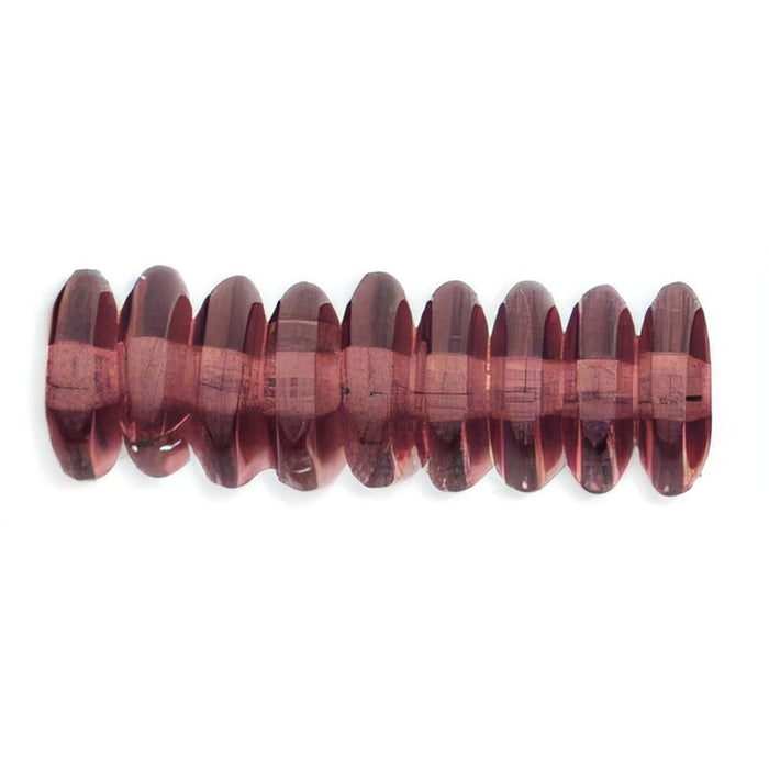 Czech Rondelle 6mm Amethyst (50pcs)
