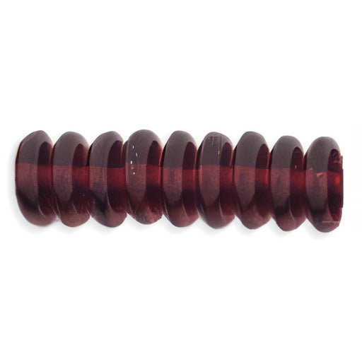 Czech Rondelle 6mm Dk Amethyst (50pcs)