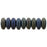 Czech Rondelle 6mm Matte - Iris - Blue (50pcs)
