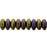Czech Rondelle 6mm Iris - Brown (50pcs)