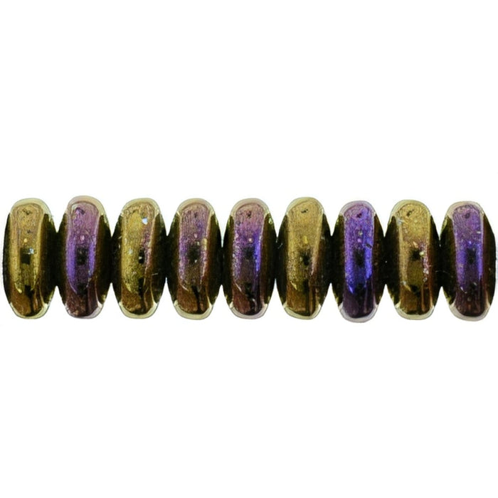 Czech Rondelle 6mm Iris - Brown (50pcs)