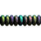 Czech Rondelle 6mm Iris - Green (50pcs)