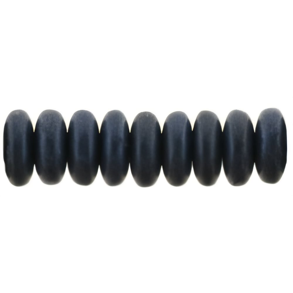 Czech Rondelle 6mm Metallic Suede - Dk Blue (50pcs)
