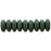Czech Rondelle 6mm Metallic Suede - Dk Forest (50pcs)
