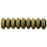 Czech Rondelle 6mm Metallic Suede - Antique Gold (50pcs)