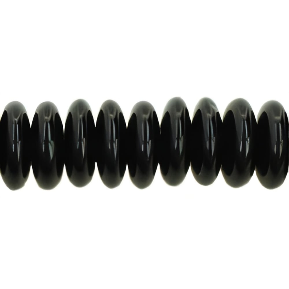 Czech Rondelle 8mm Jet (50pcs)