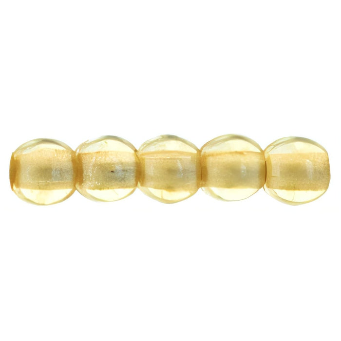 Czech Round Beads 2mm Luster - Transparent Champagne