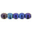 Czech Round Beads 2mm Iris - Blue
