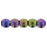 Czech Round Beads 2mm Iris - Purple
