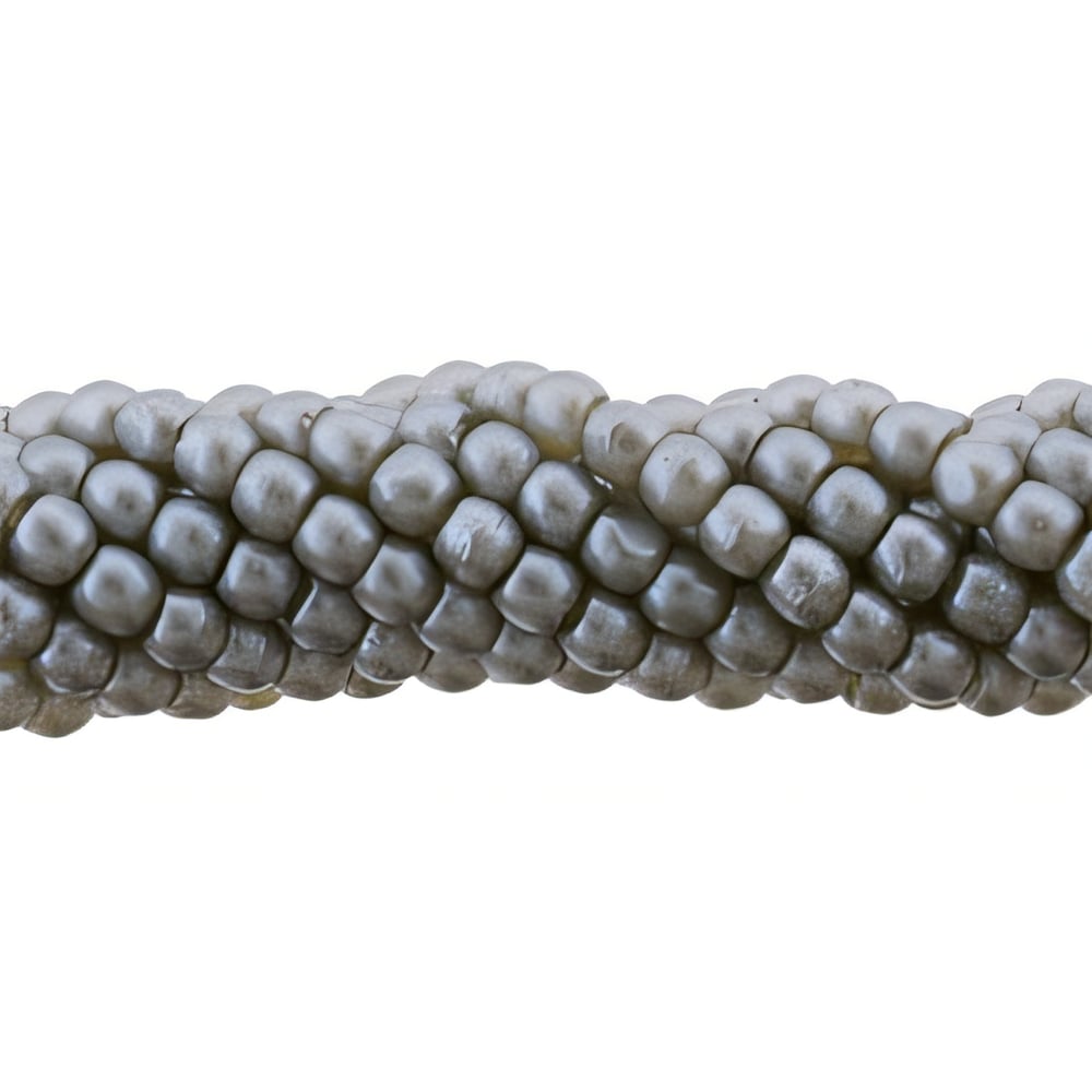 Czech Glass Pearls 2mm Silver