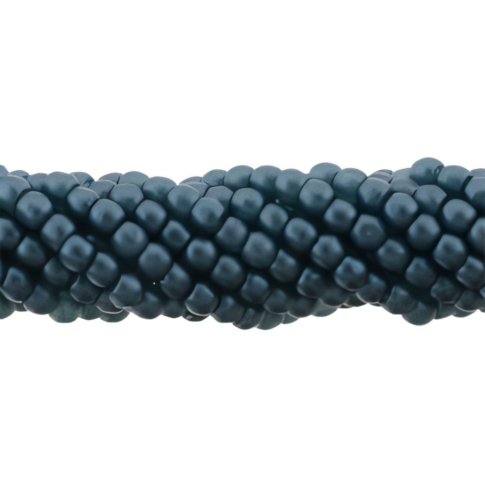 Czech Glass Pearls 2mm Steel Blue