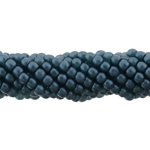 Czech Glass Pearls 2mm Steel Blue