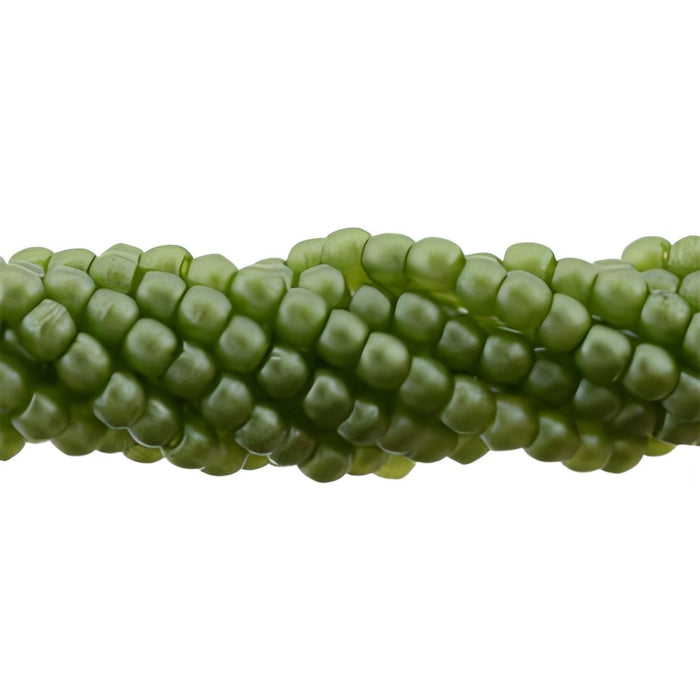Czech Glass Pearls 2mm Olive