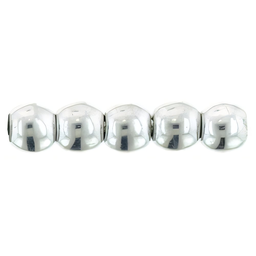 Czech Round Beads 2mm Silver