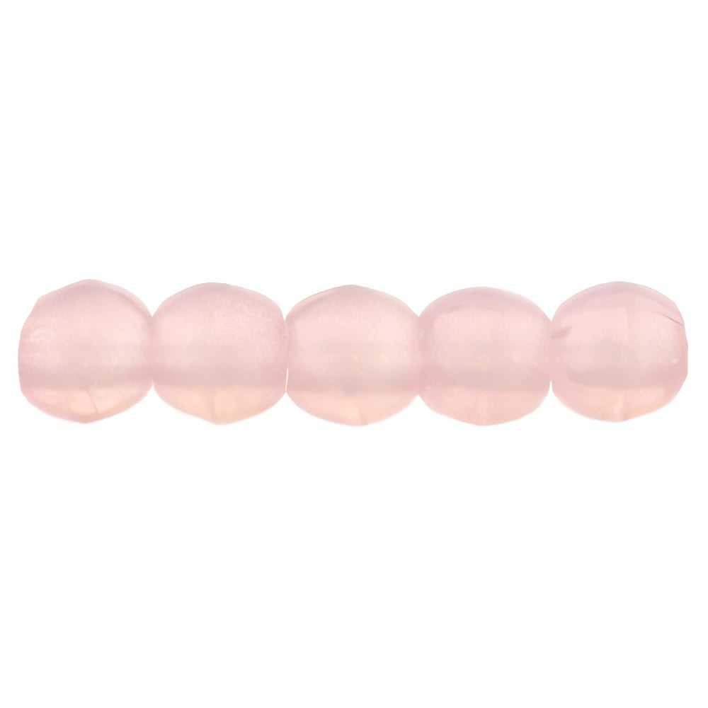 Czech Round Beads 2mm Milky Pink