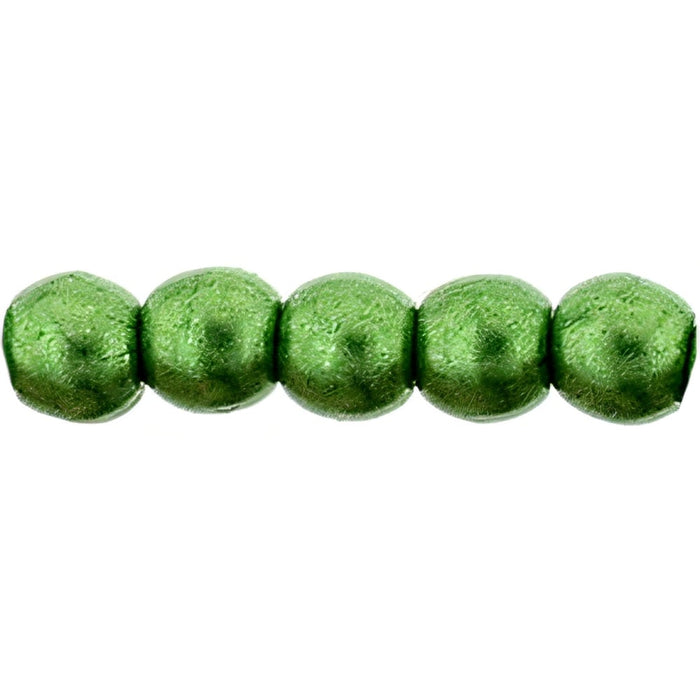 Czech Round Beads 2mm ColorTrends: Saturated Metallic Kale