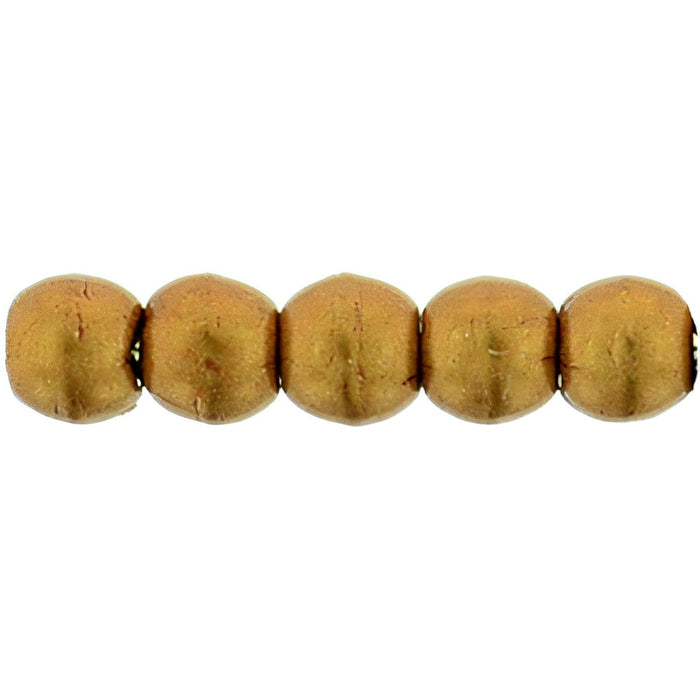 Czech Round Beads 2mm ColorTrends: Saturated Metallic Flame