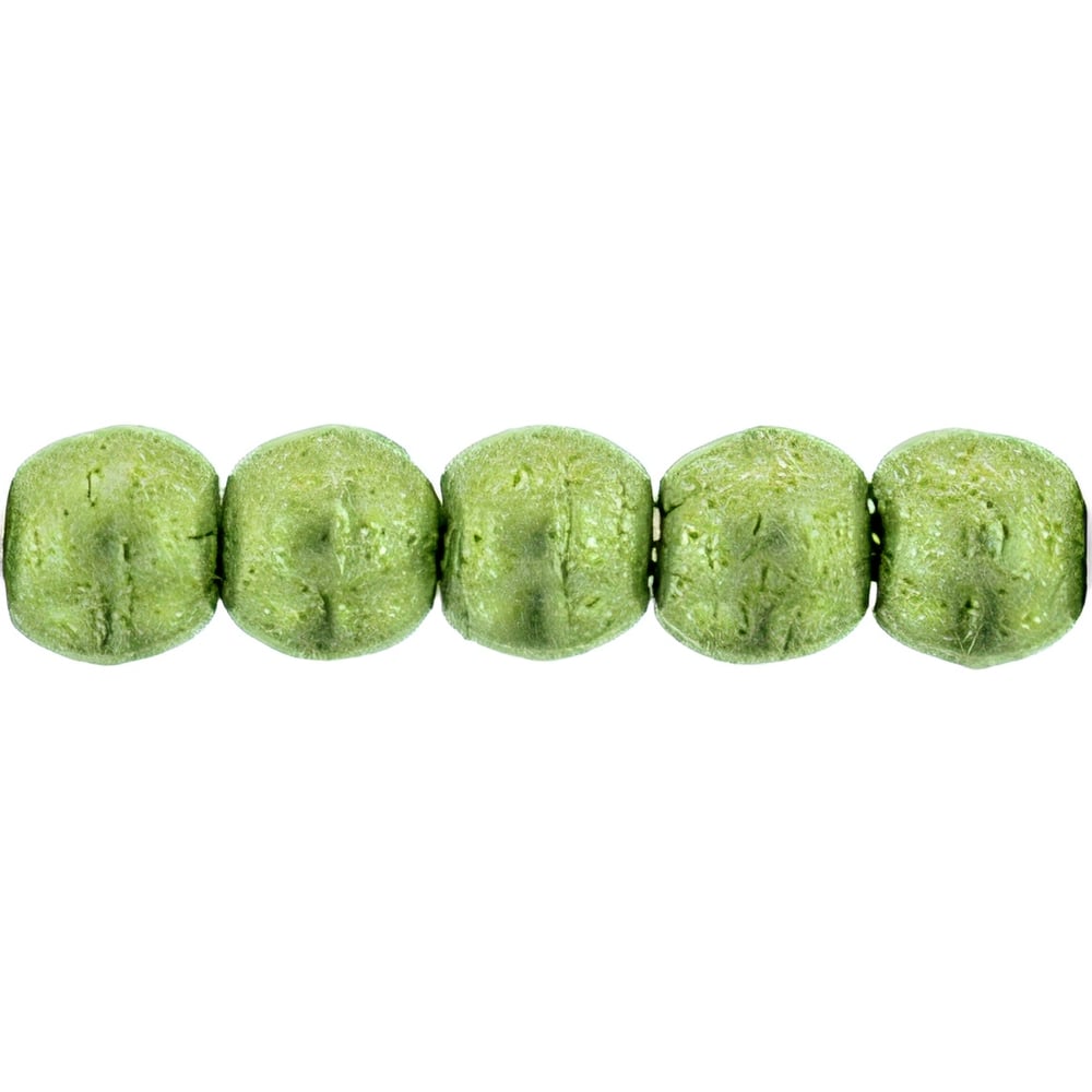 Czech Round Beads 2mm ColorTrends: Saturated Metallic Greenery