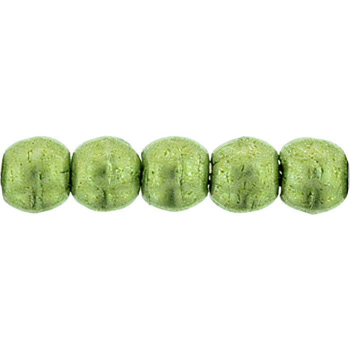Czech Round Beads 2mm ColorTrends: Saturated Metallic Greenery