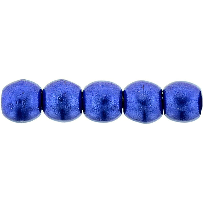 Czech Round Beads 2mm ColorTrends: Saturated Metallic Lapis Blue
