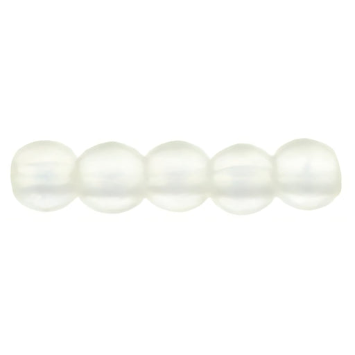 Czech Round Beads 2mm Sueded Gold Crystal