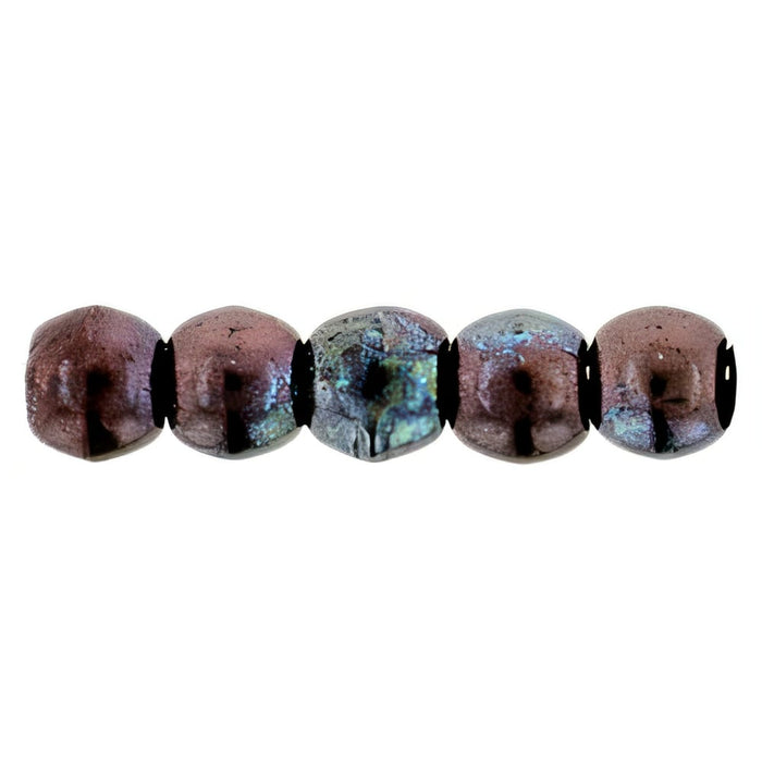 Czech Round Beads 2mm Luster - Metallic Amethyst