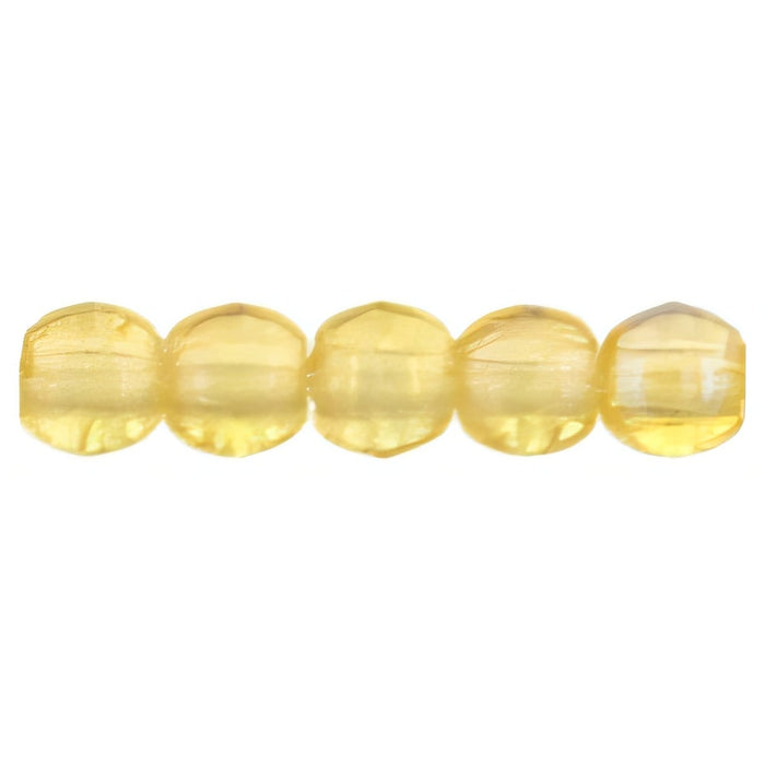 Czech Round Beads 2mm Luster Iris - Topaz