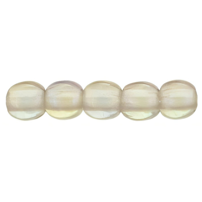 Czech Round Beads 2mm Luster Iris - Black Diamond